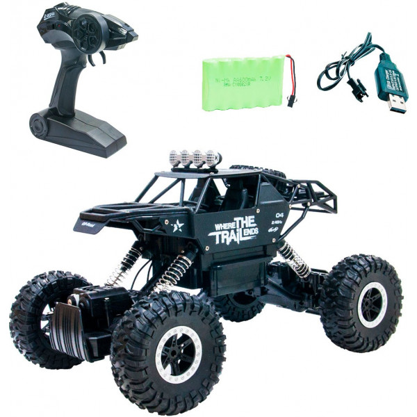 Фото - Радіокерована машинка
 Sulong Toys Off-Road Crawler – Where The Trail Ends (матов.черн., аккум.7.2V, мет.корпус) (SL-121RHMBl)