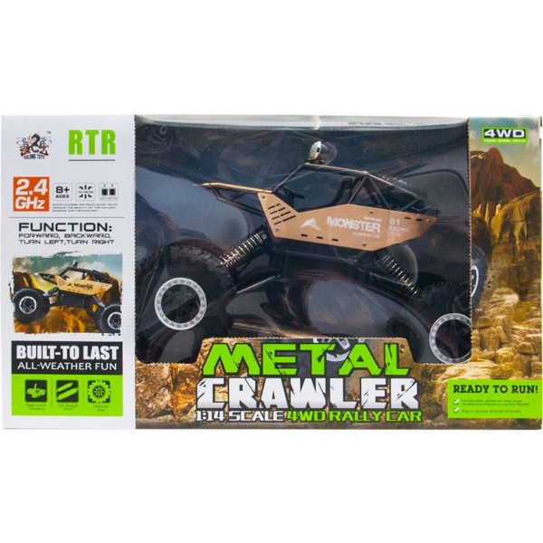 Фото - Радиоуправляемая машинка Sulong Toys Off-Road Crawler – Force (золотой, аккум. 7.2V, метал. корпус) (SL-122RHG)