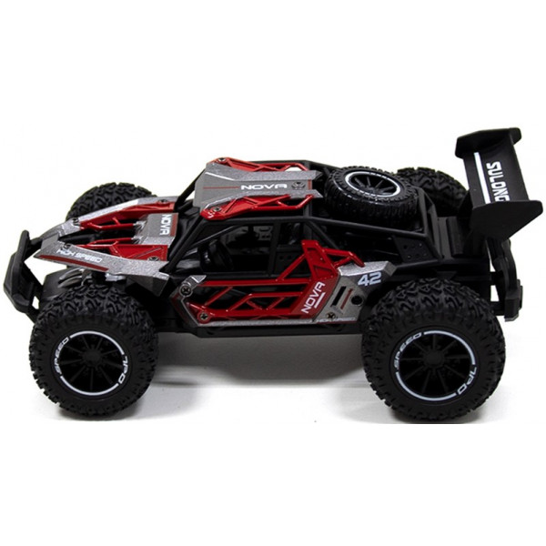 Фото - Радіокерована машинка Sulong Toys METAL CRAWLER з р/к - NOVA (сіро-червоний, метал. корпус, акум.3,7V, 1:16) (SL-231RHGR)