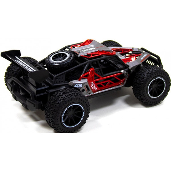 Фото - Радіокерована машинка Sulong Toys METAL CRAWLER з р/к - NOVA (сіро-червоний, метал. корпус, акум.3,7V, 1:16) (SL-231RHGR)
