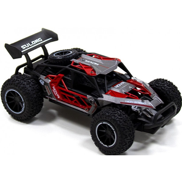 Фото - Радіокерована машинка Sulong Toys METAL CRAWLER з р/к - NOVA (сіро-червоний, метал. корпус, акум.3,7V, 1:16) (SL-231RHGR)