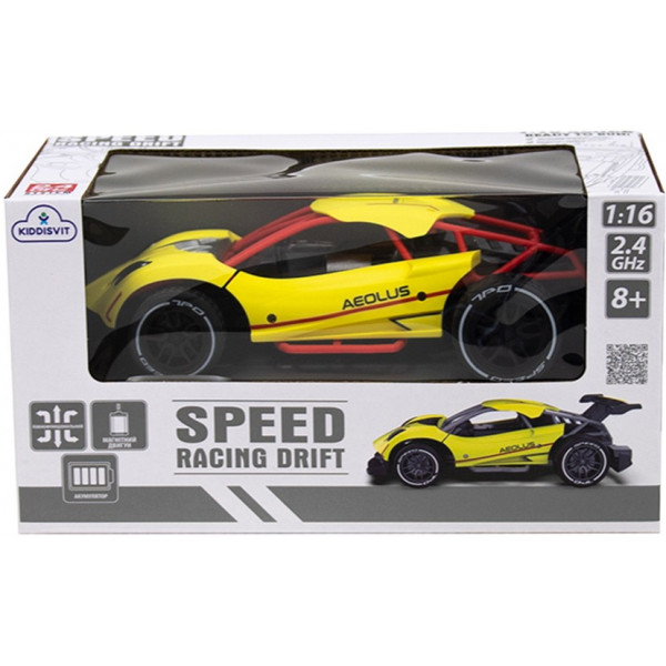 Фото - Радіокерована машинка Sulong Toys SPEED RACING DRIFT з р/к - AEOLUS (жовтий, акум.3,7V, 1:16) (SL-284RHY)