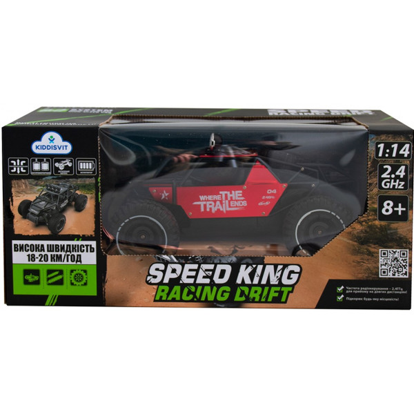 Фото - Радіокерована машинка
 Sulong Toys OFF-ROAD CRAWLER з р/к - RACE (матовий червоний, метал. корпус, акум.6V, 1:14) (SL-309RHMR)