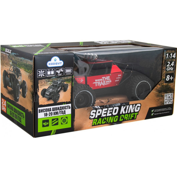 Фото - Радіокерована машинка
 Sulong Toys OFF-ROAD CRAWLER з р/к - RACE (матовий червоний, метал. корпус, акум.6V, 1:14) (SL-309RHMR)