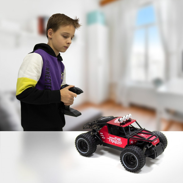 Фото - Радіокерована машинка
 Sulong Toys OFF-ROAD CRAWLER з р/к - RACE (матовий червоний, метал. корпус, акум.6V, 1:14) (SL-309RHMR)