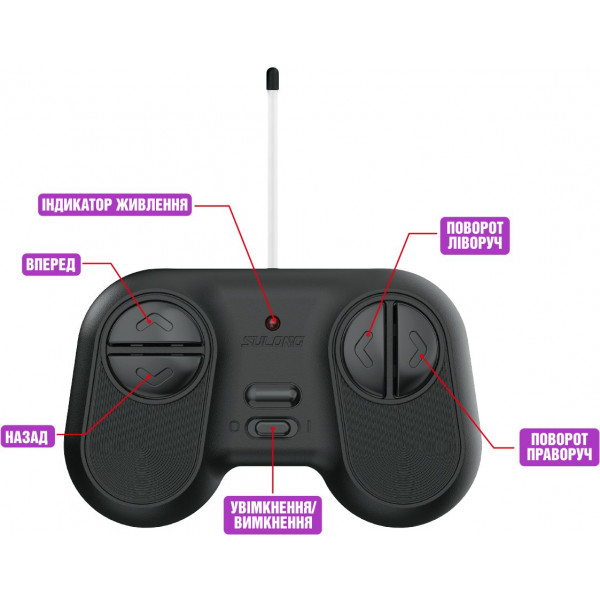 Фото - Радіокерована машинка Sulong Toys BIGFOOT OFF-ROAD з р/к – VIOLET (1:16, 27 МГц (MHz)) (SL-358RHV)