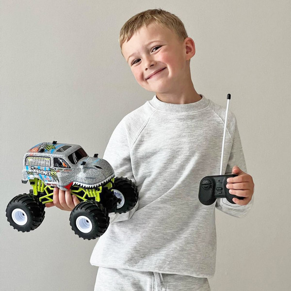 Фото - Радіокерована машинка Sulong Toys BIGFOOT з р/к – DINOSAUR (1:16, 27 МГц (MHz)) (SL-360RHGR)