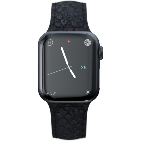 Фото - Ремешок для смарт-часов Njord Salmon Leather Strap Dark Grey for Apple Watch 45mm/44mm (SL14120)