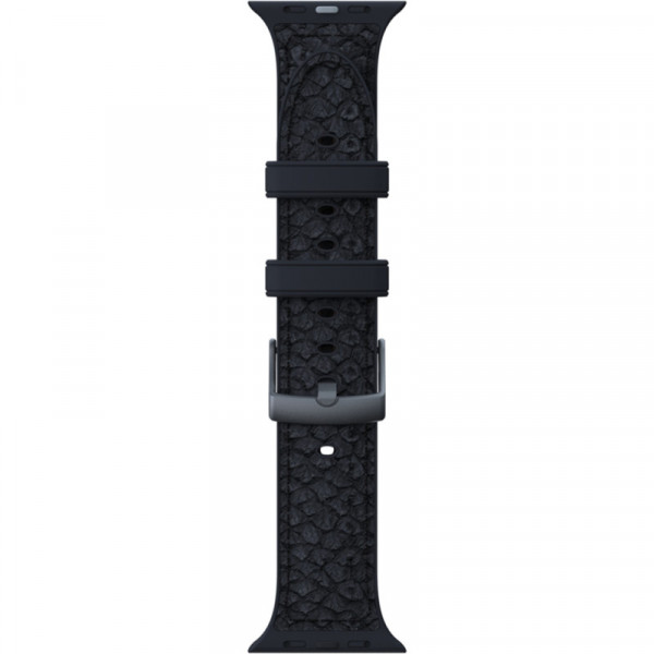 Фото - Ремінець для смарт-годинника Njord Salmon Leather Strap Dark Green for Apple Watch 45mm/44mm (SL14122)