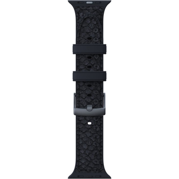 Фото - Ремешок для смарт-часов Njord Salmon Leather Strap Dark Grey for Apple Watch 45mm/44mm (SL14120)