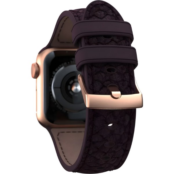 Фото - Ремінець для смарт-годинника Njord Salmon Leather Strap Rust for Apple Watch 45mm/44mm (SL14123)