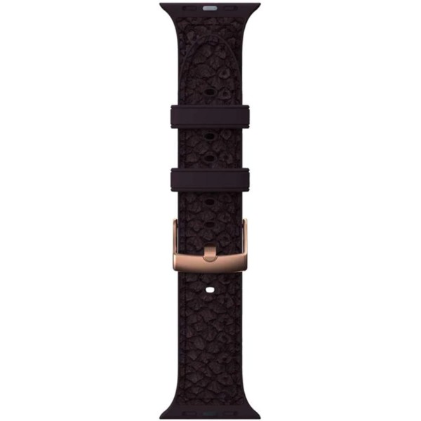 Фото - Ремінець для смарт-годинника Njord Salmon Leather Strap Rust for Apple Watch 45mm/44mm (SL14123)
