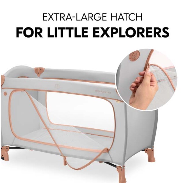 Фото - Манеж-ліжко HAUCK Sleep N Play Go Plus Dusty Cork