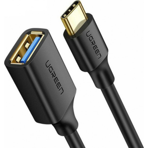 Фото - Переходник UGREEN US154 USB Type-C - USB 3.0 OTG 10 cm Black (30701)