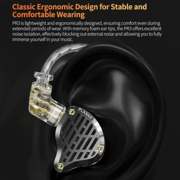 Фото - Навушники вкладиші дротові Knowledge Zenith PR3 Black Mic