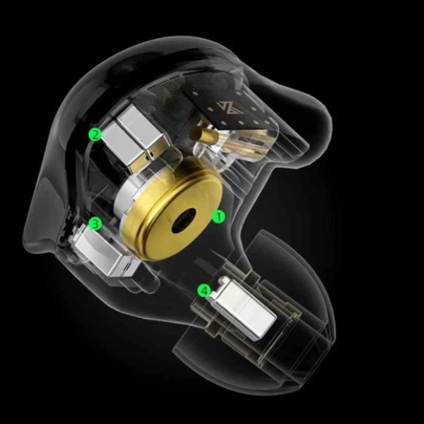 Фото - Навушники вкладиші дротові Knowledge Zenith ZSX PRO Black Mic