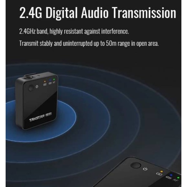 Фото - Микрофон для видеокамеры Takstar V1 Single Wireless Lavalier Video Microphone