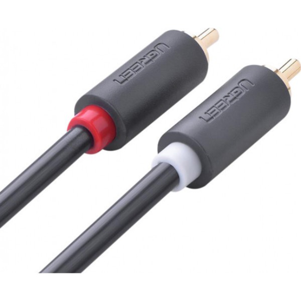 Фото - Кабель RCA UGREEN AV104 2RCA to 2RCA Audio Cable 3 m Black (10519)