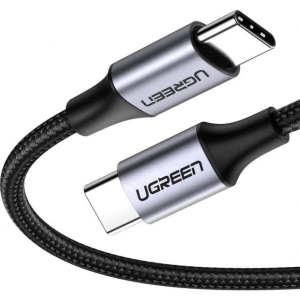 Фото - Кабель UGREEN US261 USB Type-C - USB Type-C Aluminum Shell, 2 m Gray Black (50152)