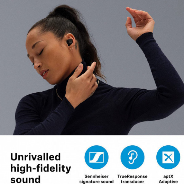 Фото - Навушники вкладиші бездротові TWS Sennheiser Momentum True Wireless 3 Black