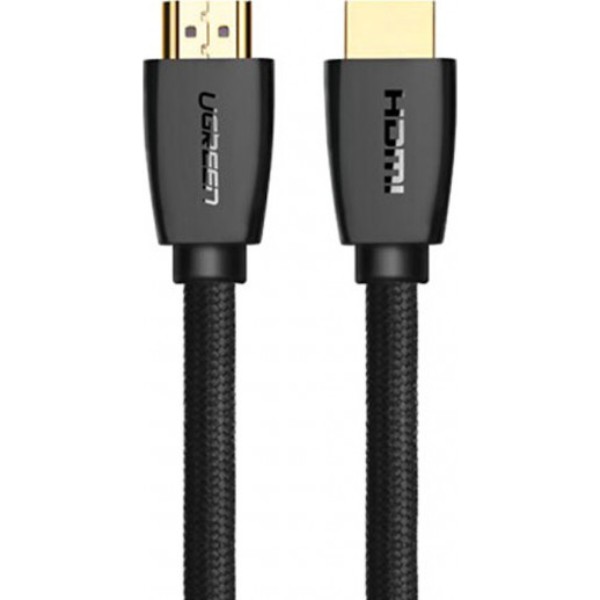 Фото - Кабель HDMI UGREEN HD118 HDMI to HDMI 3 m v2.0 UltraHD 4K-3D Braided Black (40411)