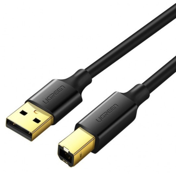 Фото - Кабель USB type A - USB type B UGREEN US135 USB-A 2.0 - USB-B 2.0 1.5 m Black (10350)