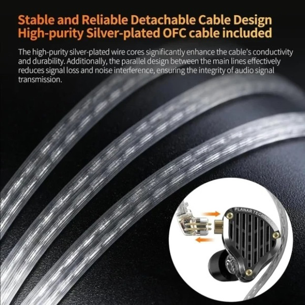 Фото - Навушники вкладиші дротові Knowledge Zenith PR3 Black Mic