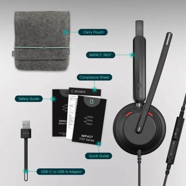 Фото - Гарнітура дротова Epos IMPACT 760T