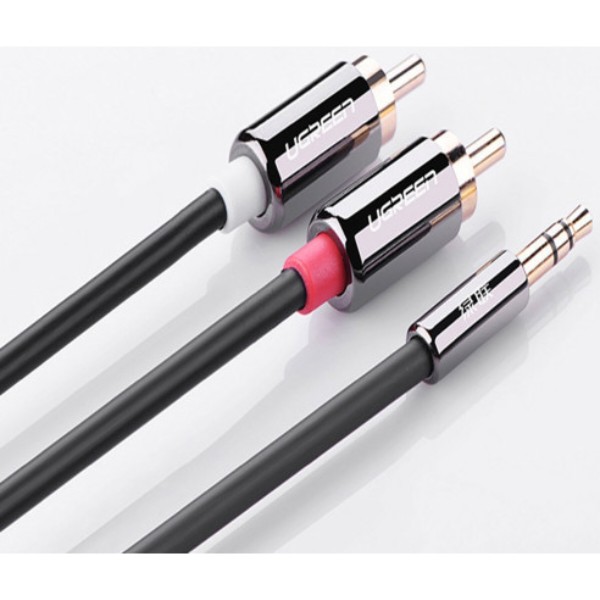 Фото - Кабель 3.5 мм - RCA UGREEN AV116 3.5 mm to 2RCA 1 m Black (10749)