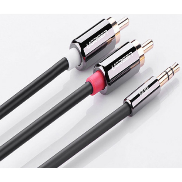 Фото - Кабель 3.5 мм - RCA UGREEN AV116 3.5 mm to 2RCA 3 m Black (10590)
