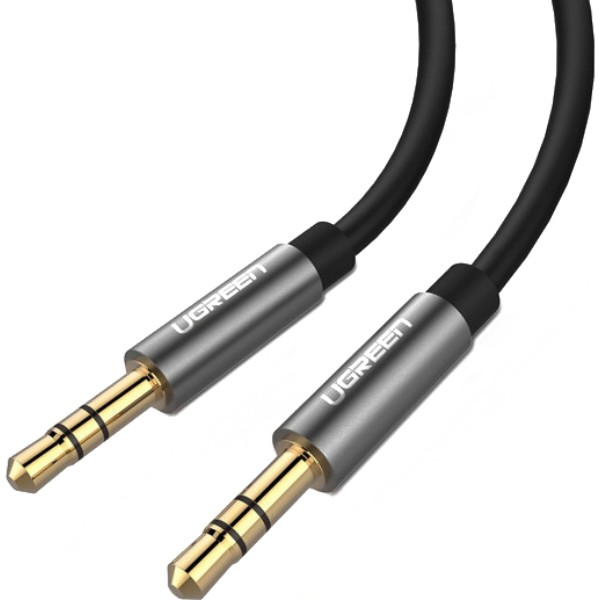 Фото - Кабель 3.5 мм - 3.5 мм UGREEN AV119 3.5 mm to 3.5 mm Audio Cable, 1 m Black (10733)