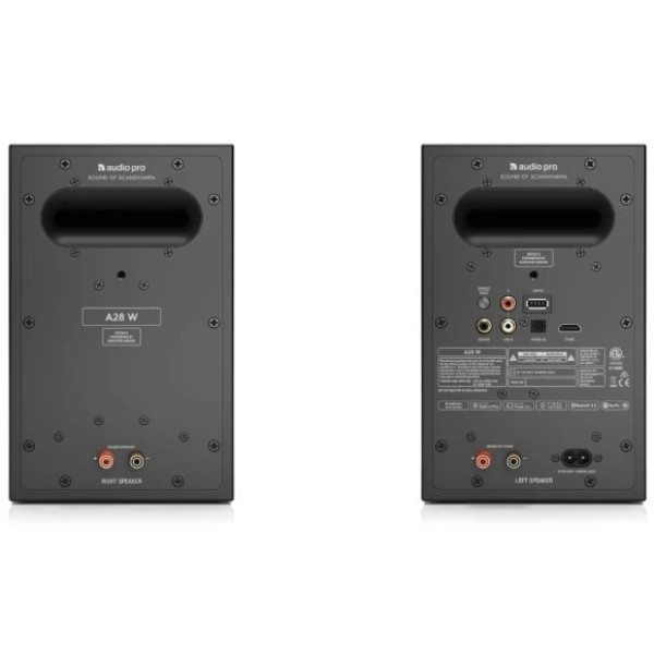 Фото - Компьютерная акустика компактная 2.0 Audio Pro A28 W Black