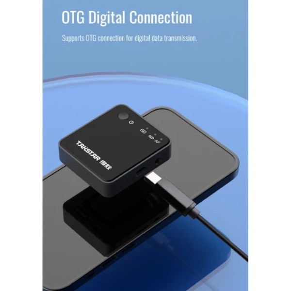 Фото - Микрофон для видеокамеры Takstar V1 Dual Wireless Video Microphone for Apple
