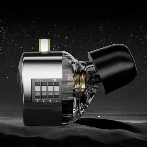 Фото - Навушники вкладиші дротові Knowledge Zenith Castor Mic Black