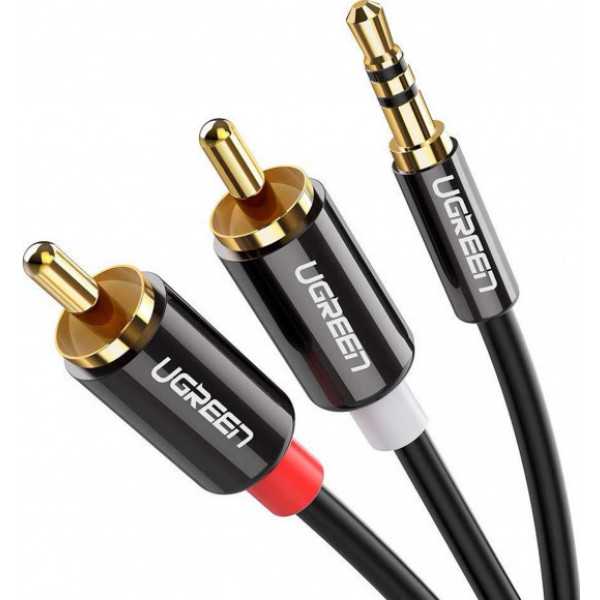 Фото - Кабель 3.5 мм - RCA UGREEN AV116 3.5 mm to 2RCA 2 m Black (10584)