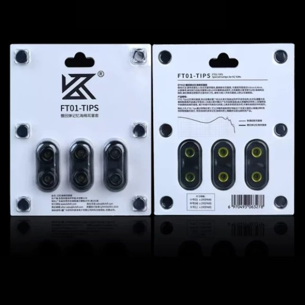 Фото - Амбушюр для наушников Knowledge Zenith FT01 Memory Foam (3 pairs) Black