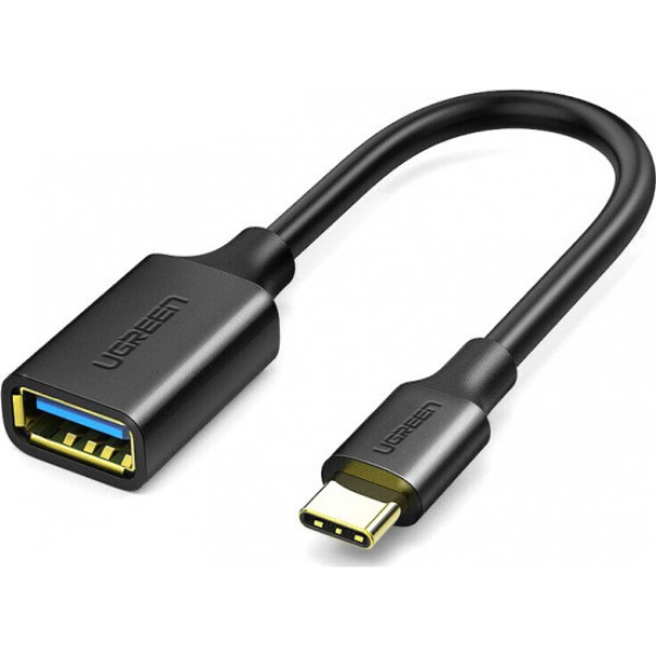 Фото - Переходник UGREEN US154 USB Type-C - USB 3.0 OTG 10 cm Black (30701)