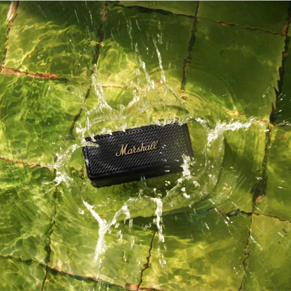 Фото - Уцінка - Портативна акустика Marshall Emberton II Black and Brass (1006234)