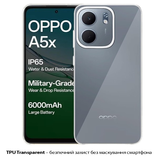 Фото - Чохол для смартфону BeCover for Oppo A5x 4G/5G Transparancy (713789)