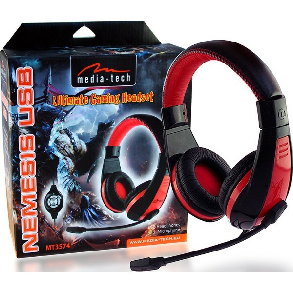 Фото - Гарнитура проводная игровая Media-Tech NEMESIS USB (MT3574)