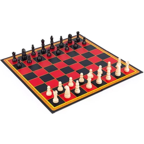 Фото - Настільна гра (8+) Spin Master 3 в 1 Шахи, шашки та хрестики-нолики (SM98377/6065336)