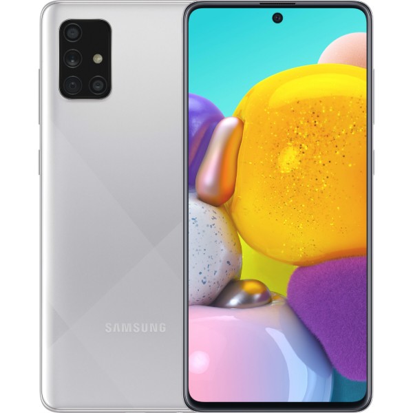Фото - Смартфон Samsung Galaxy A71 6/128Gb HazeCrush Silver (SM-A715FMSU) Фото - Смартфон Samsung Galaxy A71 6/128Gb HazeCrush Silver (SM-A715FMSU)