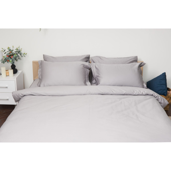 Фото - Комплект постільної білизни Moon&Star King Size 220x240 Smoke Satin Premium (MS-820000422)