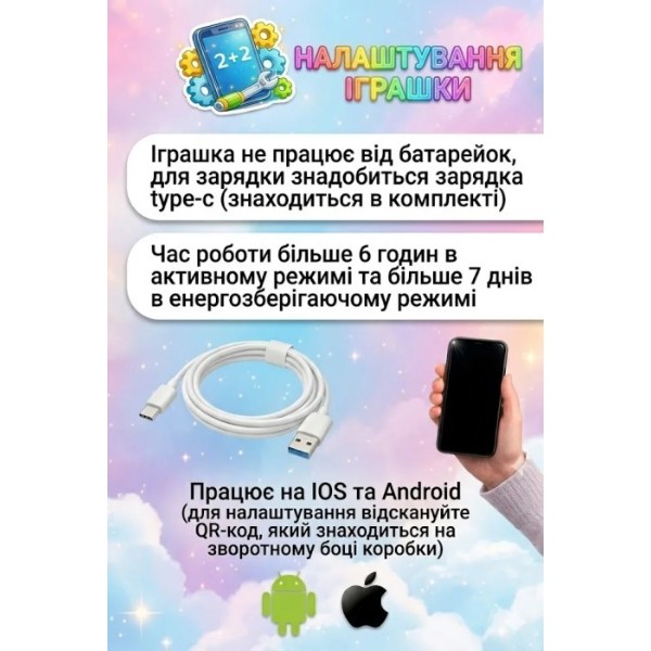 Фото - Інтерактивна тварина Smart Baby AI TOYS Зайченя blue (001012782700)
