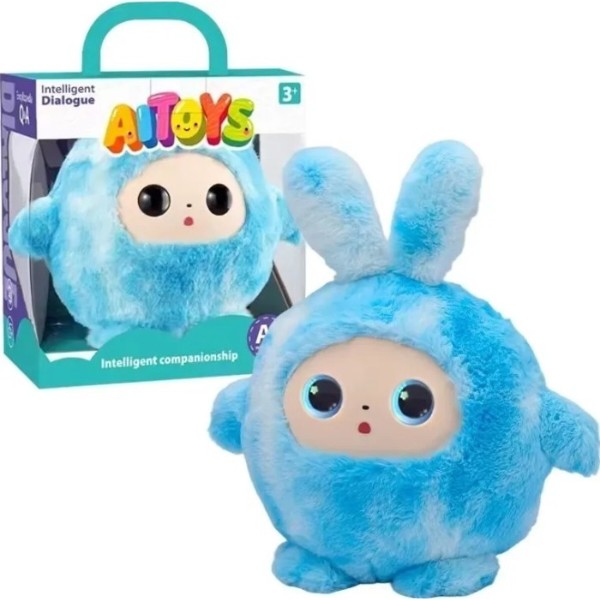 Фото - Інтерактивна тварина Smart Baby AI TOYS Зайченя blue (001012782700)