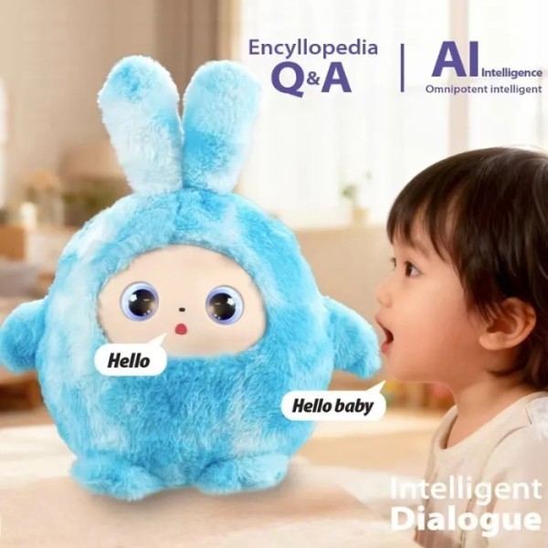 Фото - Інтерактивна тварина Smart Baby AI TOYS Зайченя blue (001012782700)