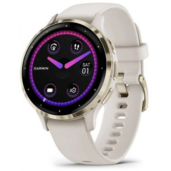 Фото - Смарт-часы Garmin Venu 3S Ivory+Soft Gold (010-02785-04)
