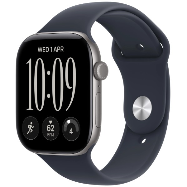 Фото - Смарт-часы Apple Watch Series 12 GPS + eSIM 42mm Space Gray Aluminium case with Navy Blue Sport Band - S/M