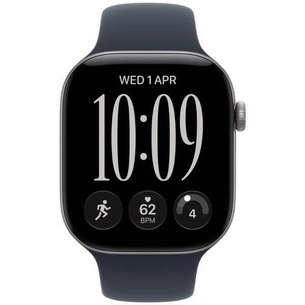 Фото - Смарт-часы Apple Watch Series 12 GPS + eSIM 42mm Space Gray Aluminium case with Navy Blue Sport Band - S/M