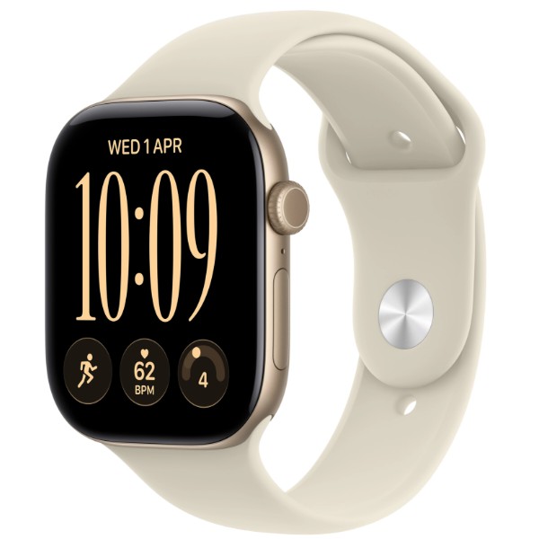 Фото - Смарт-часы Apple Watch Series 12 GPS + eSIM 46mm Light Gold Aluminium Case with Sand Sport Band - S/M